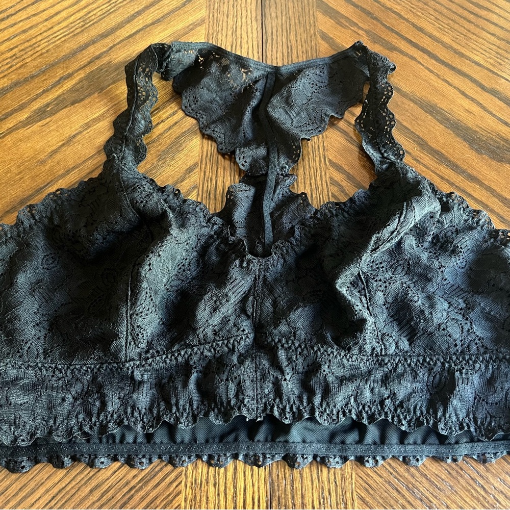 Felina Black Lace Lingerie Bralette